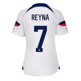 Förenta staterna Giovanni Reyna #7 Hemmakläder Dam VM 2022 Kortärmad